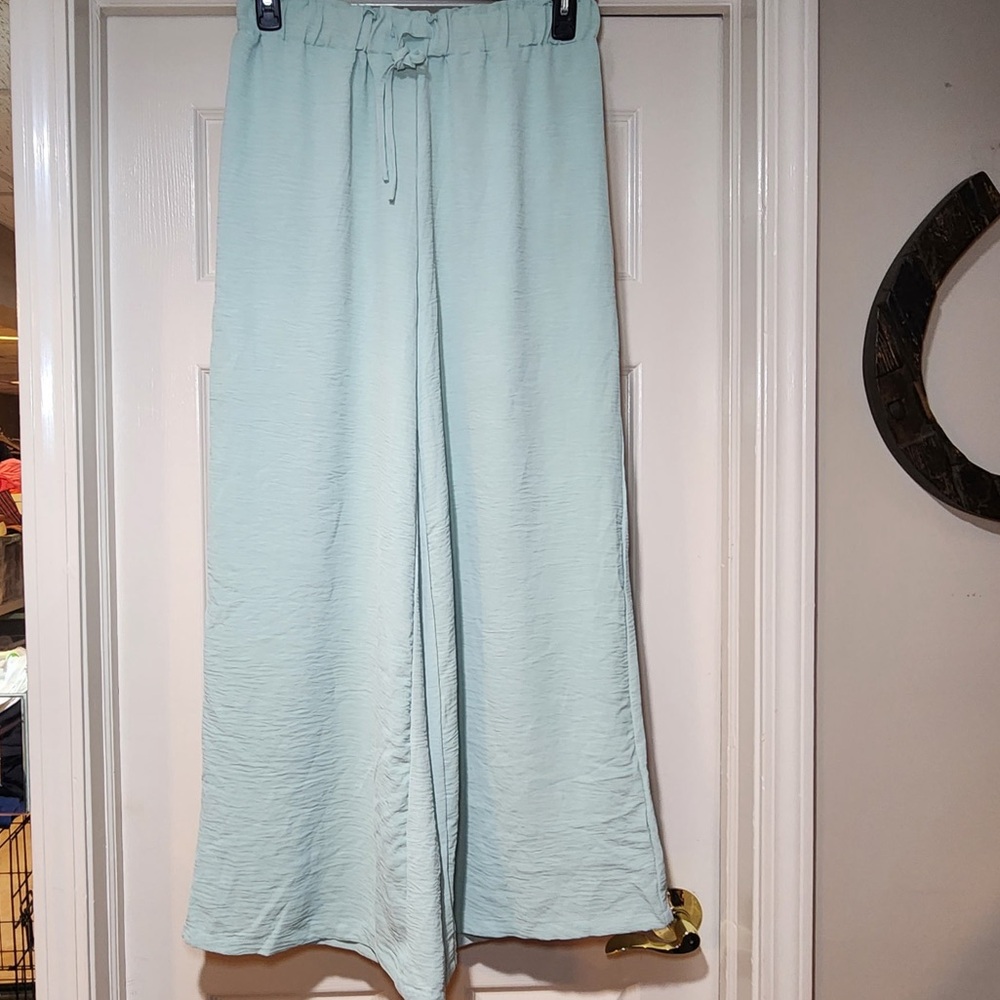 NWT Cupshe Wide-Leg Pull On Pants Beach / Swim Cover Up Summer Resortwear - Picture 2 of 5